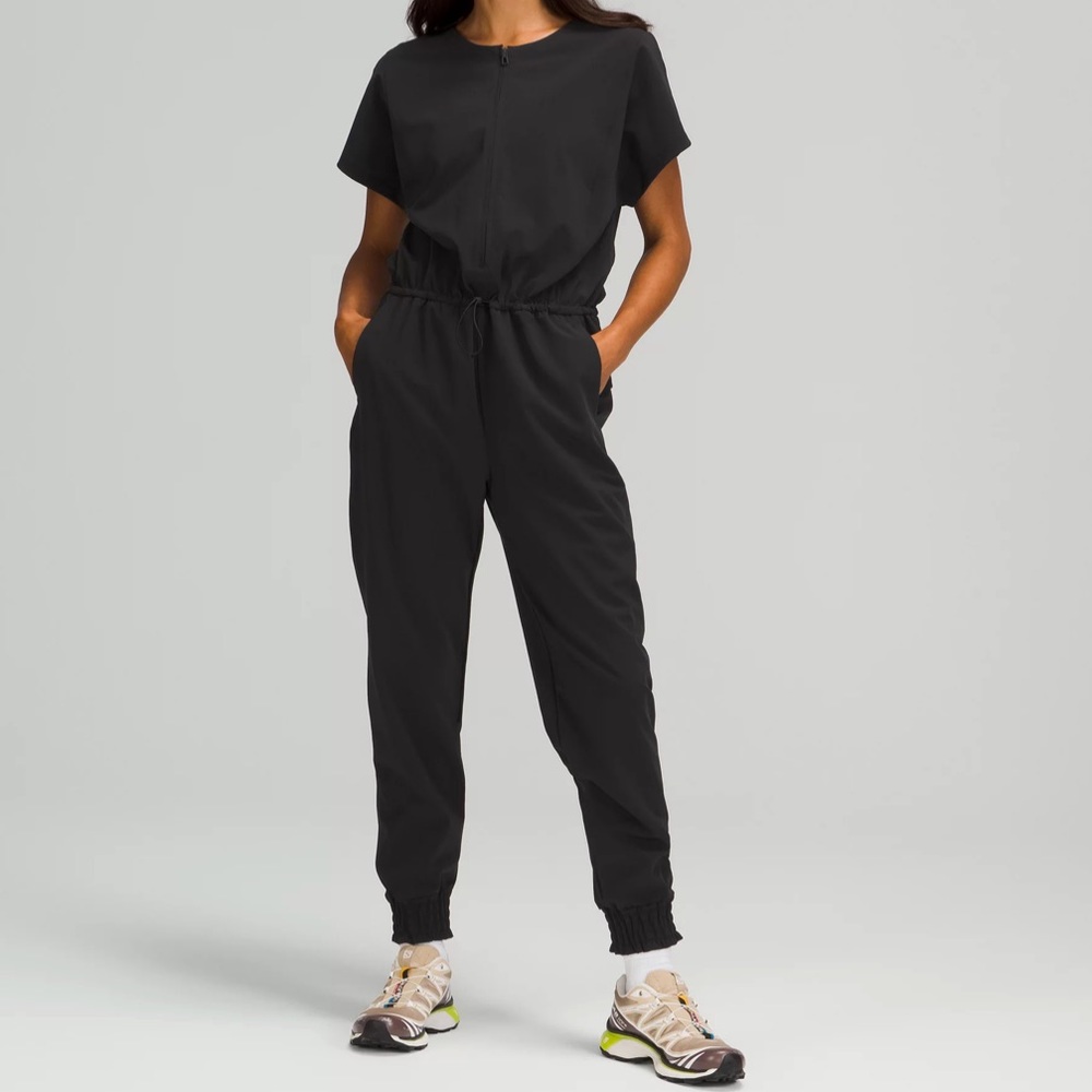 Stretch Travel Woven Jumpsuit